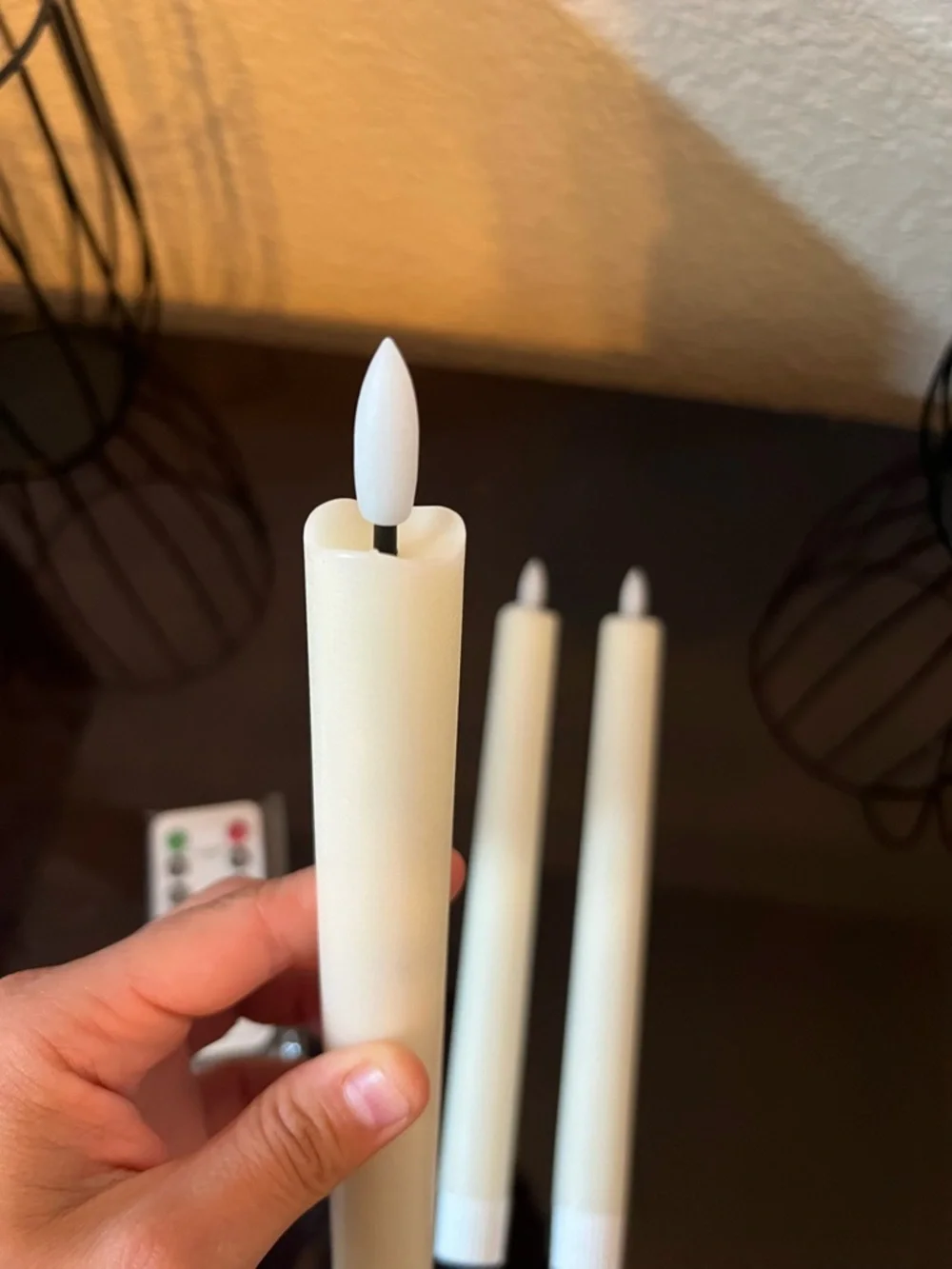 Ivory LED Taper Candles with Remote Control - (Set of 6) Selling 5 Boxes